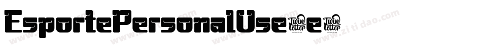 EsportePersonalUse-e字体转换