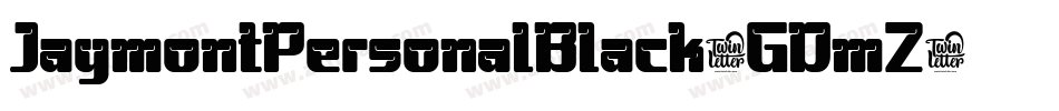 JaymontPersonalBlack-GDmZ字体转换