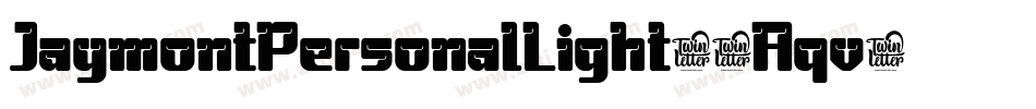 JaymontPersonalLight-6Aqv字体转换