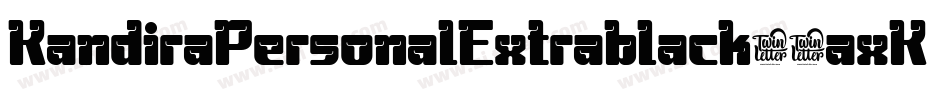 KandiraPersonalExtrablack-9axK字体转换 KandiraPersonalExtrablack-9axK字体转换