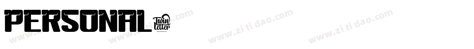 PERSONAL字体转换