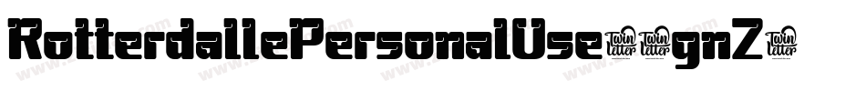 RotterdallePersonalUse-9gnZ字体转换