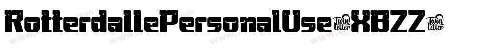 RotterdallePersonalUse-XBZZ字体转换