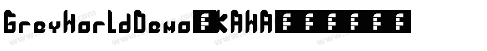 GreyWorldDemo-KAWA字体转换