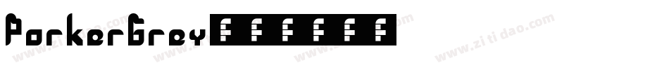 PorkerGrey字体转换
