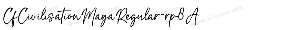 CfCivilisationMayaRegular-rp8A字体转换