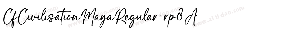 CfCivilisationMayaRegular-rp8A字体转换