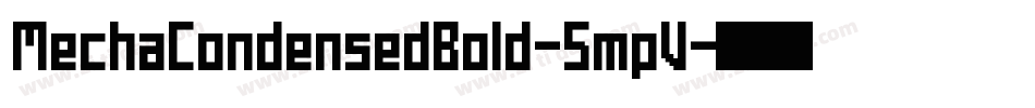MechaCondensedBold-5mpV字体转换