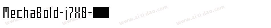 MechaBold-j7X0字体转换