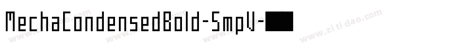 MechaCondensedBold-5mpV字体转换