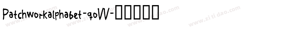 Patchworkalphabet-qoVV字体转换
