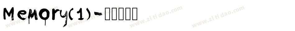 Memory(1)字体转换