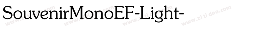SouvenirMonoEF-Light字体转换