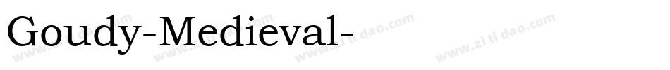 Goudy-Medieval字体转换