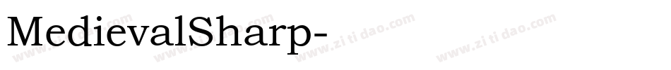 MedievalSharp字体转换