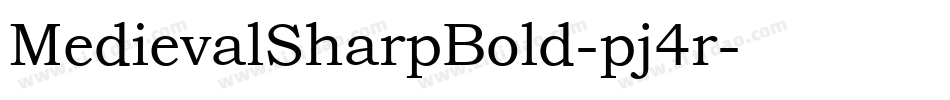 MedievalSharpBold-pj4r字体转换