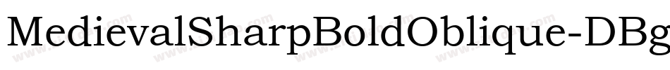 MedievalSharpBoldOblique-DBg1字体转换