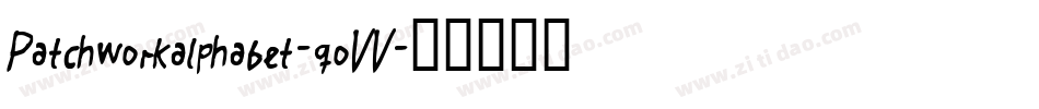 Patchworkalphabet-qoVV字体转换