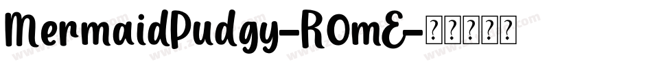 MermaidPudgy-R0mE字体转换