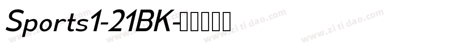 Sports1-21BK字体转换