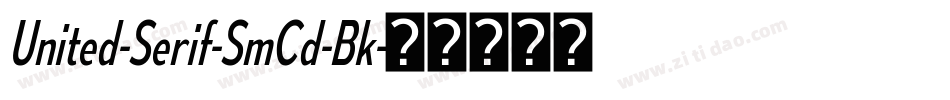 United-Serif-SmCd-Bk字体转换