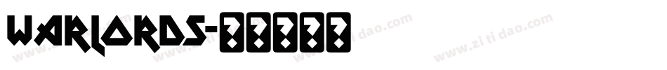 Warlords字体转换