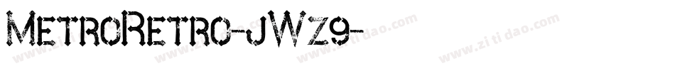 MetroRetro-jWz9字体转换