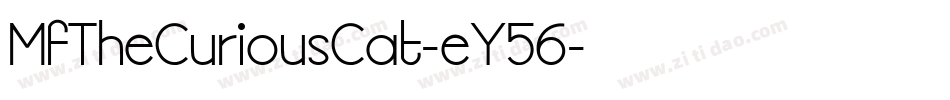 MfTheCuriousCat-eY56字体转换