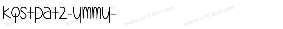 Kgstpat2-YMMy字体转换