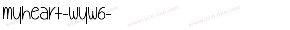 MyHeart-wYW6字体转换
