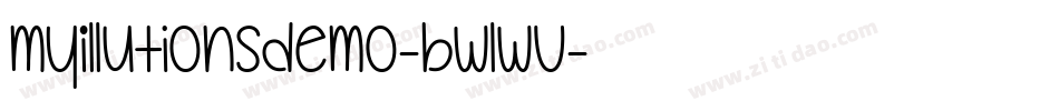MyIllutionsDemo-BWLwV字体转换