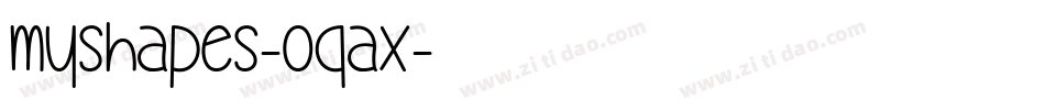 MyShapes-0qaX字体转换