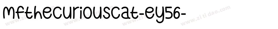 MfTheCuriousCat-eY56字体转换