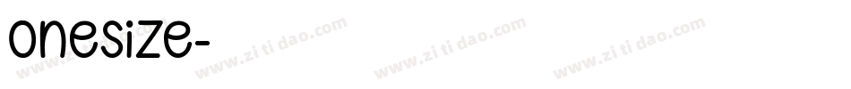 Onesize字体转换