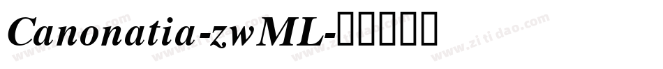 Canonatia-zwML字体转换