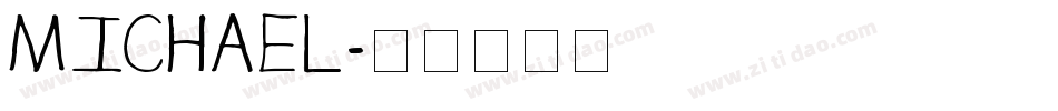 MICHAEL字体转换