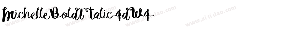 MichelleBoldItalic-qdWq字体转换
