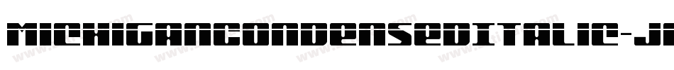 MichiganCondensedItalic-JPw7字体转换