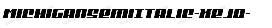 MichiganSemiItalic-xej0字体转换