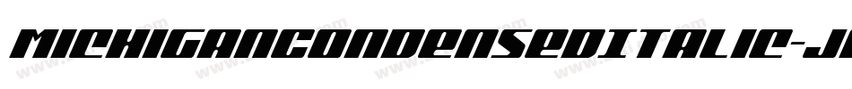 MichiganCondensedItalic-JPw7字体转换