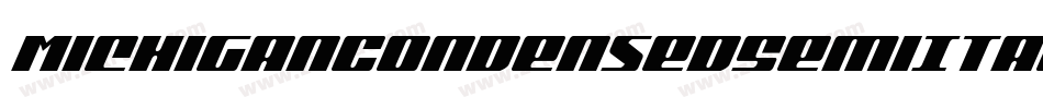MichiganCondensedSemiItalic-v9dy字体转换