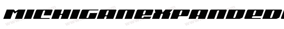 MichiganExpandedLaserItalic-P0o2字体转换