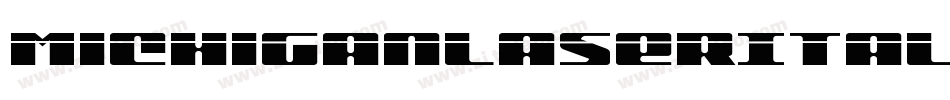 MichiganLaserItalic-Ev9z字体转换 MichiganLaserItalic-Ev9z字体转换