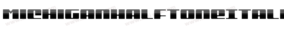 MichiganHalftoneItalic-03Go字体转换