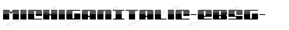 MichiganItalic-eB5g字体转换