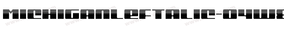 MichiganLeftalic-O4w8字体转换