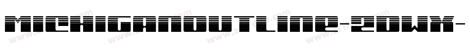 MichiganOutline-ZDWx字体转换