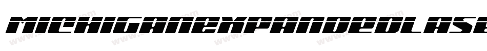 MichiganExpandedLaserItalic-P0o2字体转换