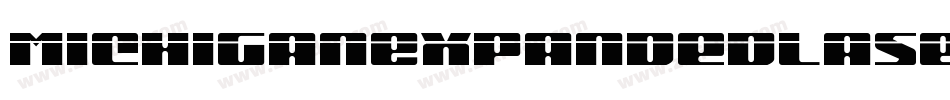 MichiganExpandedLaserItalic-P0o2字体转换