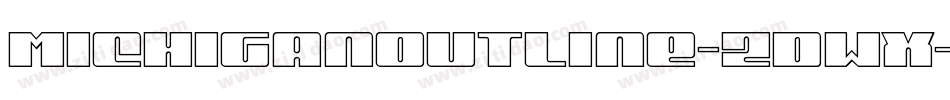 MichiganOutline-ZDWx字体转换